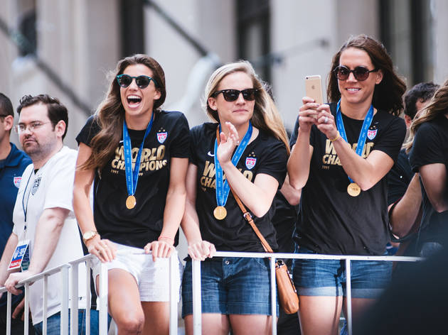 Parade for U.S. Women's National Team marches down the Canyon of Heroes Parade for U.S. Women's National Team marches down the Canyon of Heroes