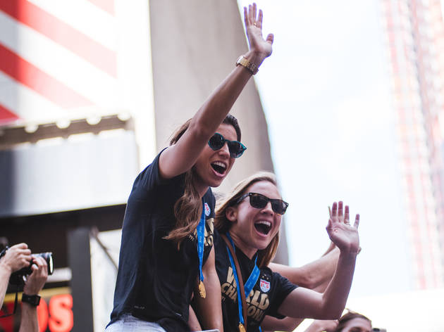 Parade for U.S. Women's National Team marches down the Canyon of Heroes Parade for U.S. Women's National Team marches down the Canyon of Heroes