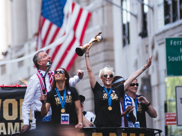 Parade for U.S. Women's National Team marches down the Canyon of Heroes Parade for U.S. Women's National Team marches down the Canyon of Heroes