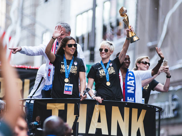 Parade for U.S. Women's National Team marches down the Canyon of Heroes Parade for U.S. Women's National Team marches down the Canyon of Heroes