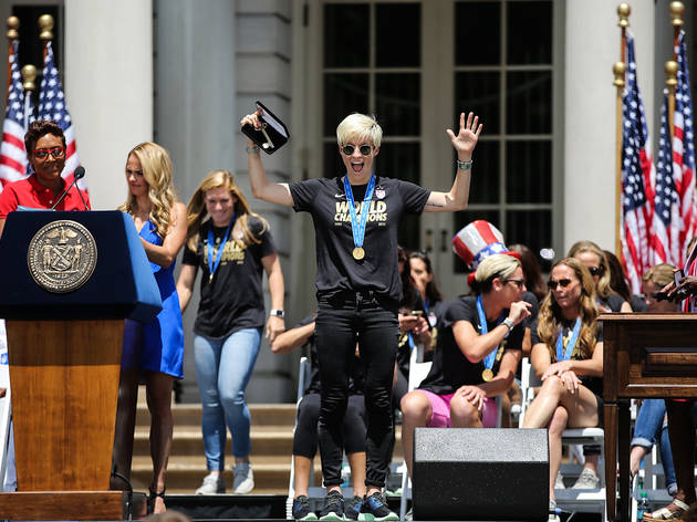 Ceremony at City Hall for the U.S. Women's National Team Ceremony at City Hall for the U.S. Women's National Team