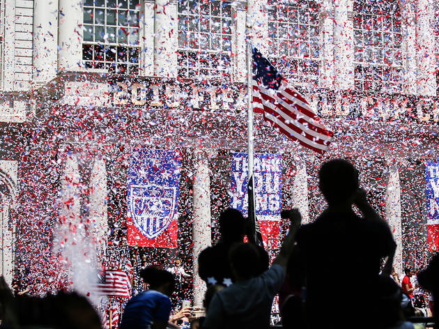 Ceremony at City Hall for the U.S. Women's National Team Ceremony at City Hall for the U.S. Women's National Team