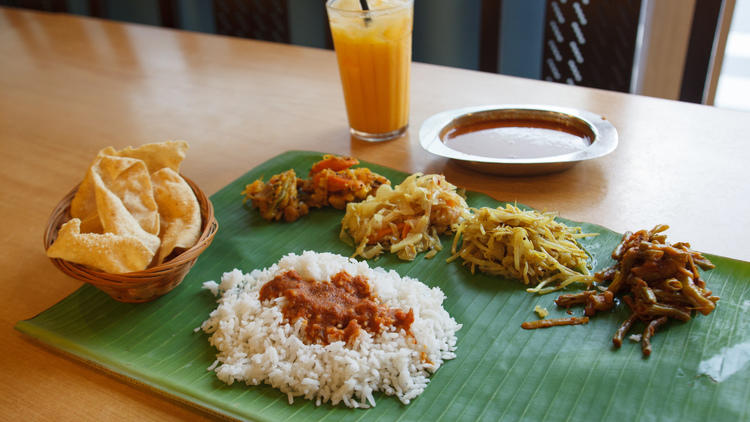 CurryLeaf Restaurant banana leaf rice