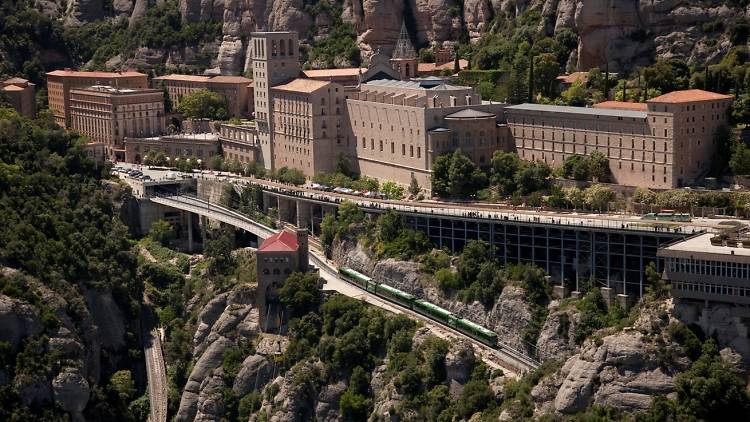 Montserrat, caves and olive groves