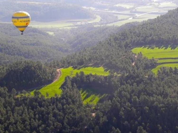 Vuelo en globo por el centro de Cataluña