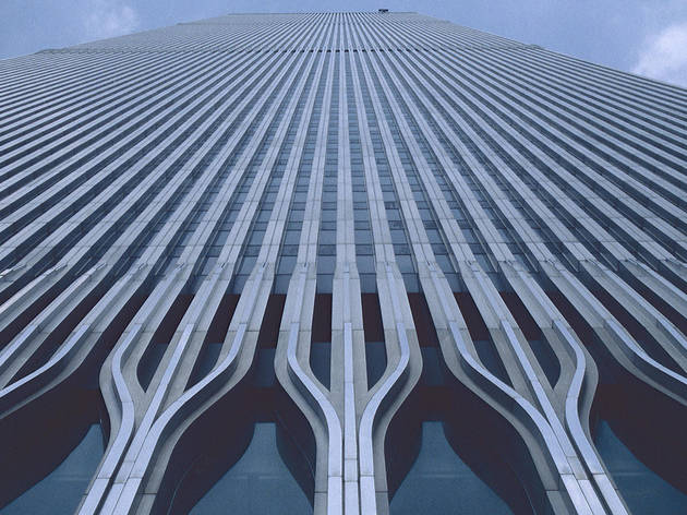 Looking up at the World Trade Center Looking up at the World Trade Center