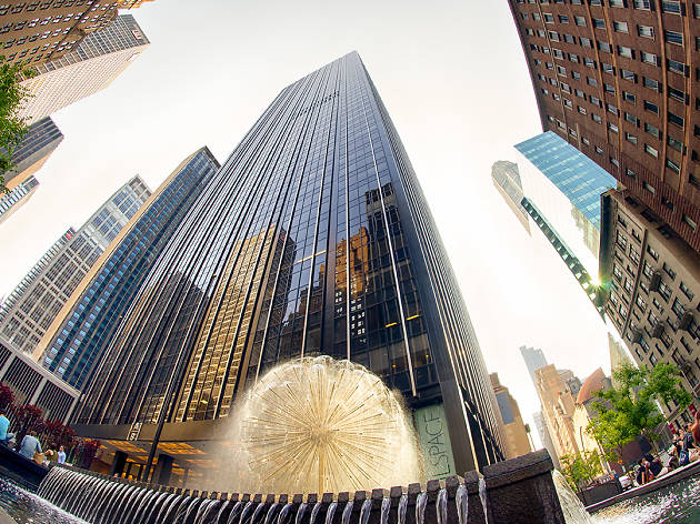Looking up at New York City Looking up at New York City