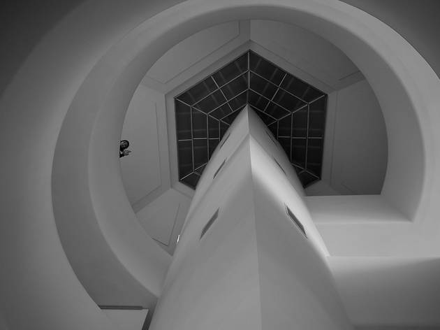 Looking up inside the Guggenheim Looking up inside the Guggenheim