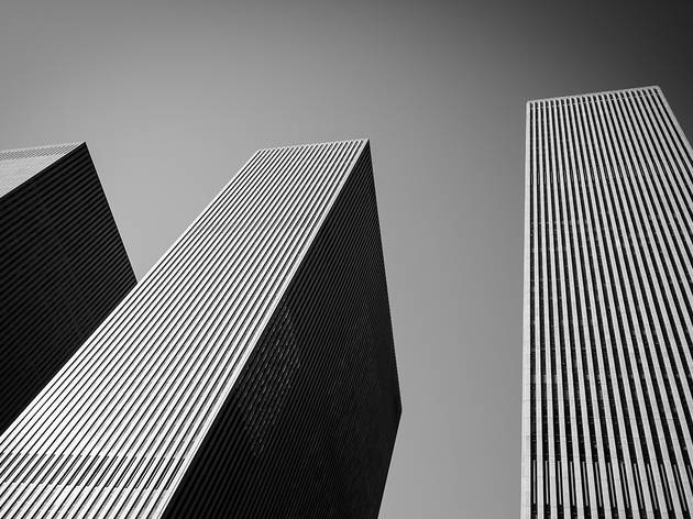 Looking up at 1251 Avenue of the Americas 1251 Avenue of the Americas