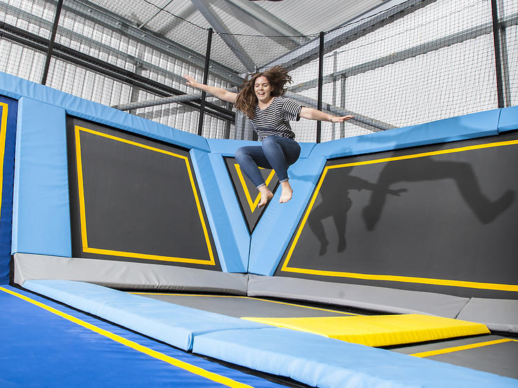 Get bouncy at a trampoline park