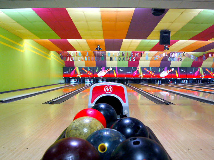 Bowling in Grand Central Terminal