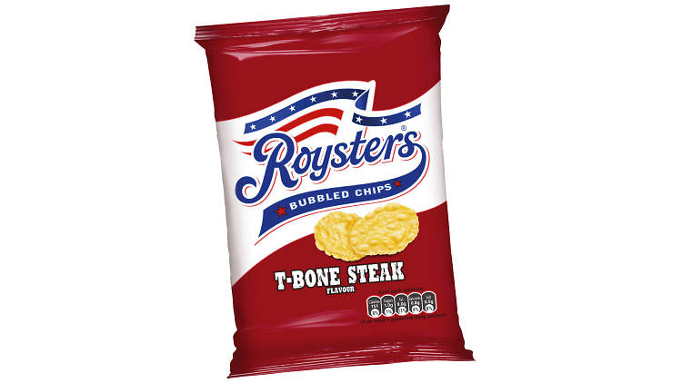 Royster’s T-Bone Steak Bubbled Chips 