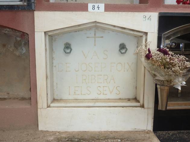 J.V. Foix, Cementiri de Sant Andreu J.V. Foix, Cementiri de Sant Andreu