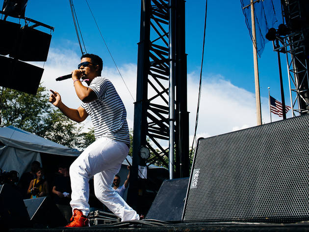 ILOVEMAKONNEN took the stage at Union Park on the first day of Pitchfork Music Festival, July 17, 2015.