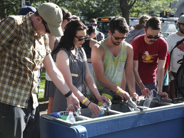 Crowds flocked to Union Park on Friday afternoon for the first day of Pitchfork Music Festival, July 17, 2015.