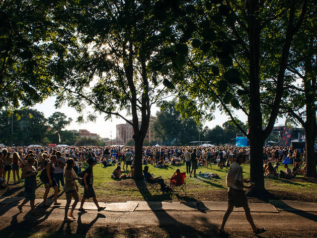 Crowds flocked to Union Park on Friday afternoon for the first day of Pitchfork Music Festival, July 17, 2015.