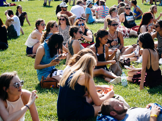 Crowds flocked to Union Park on Friday afternoon for the first day of Pitchfork Music Festival, July 17, 2015.