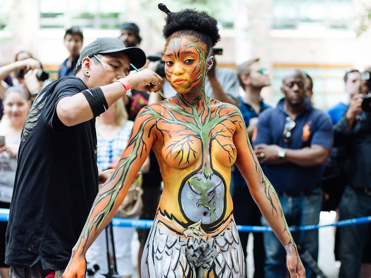 body painting pictures new york Jeffrey Cherry