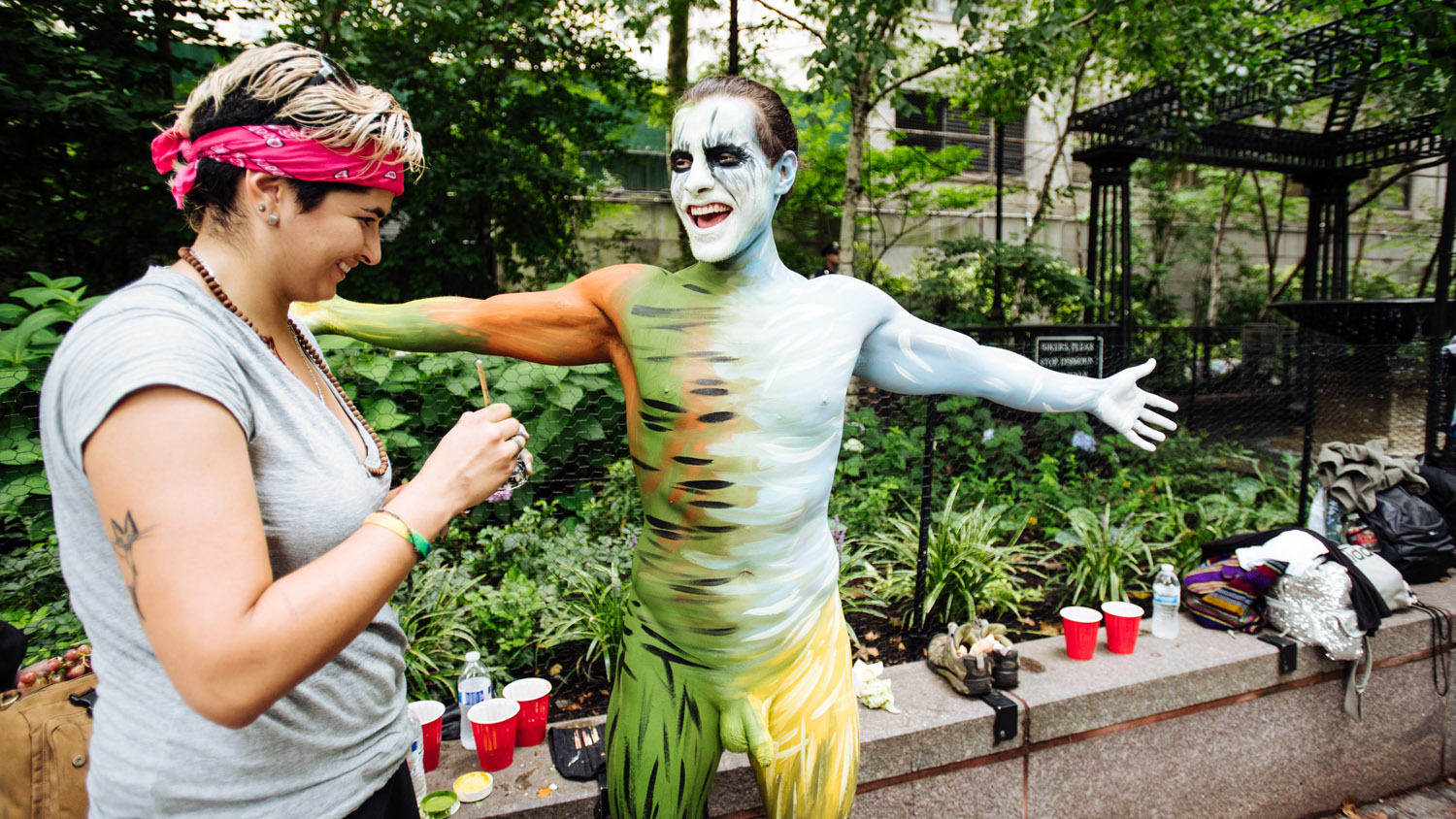 nyc gay pride 2019 body painting day