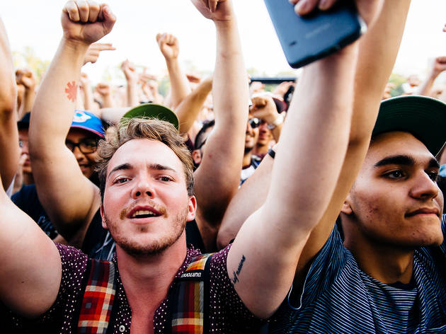 Attendees showed up prepared for a day of rain and music on Sunday at Pitchfork Music Festival, July 19, 2015.