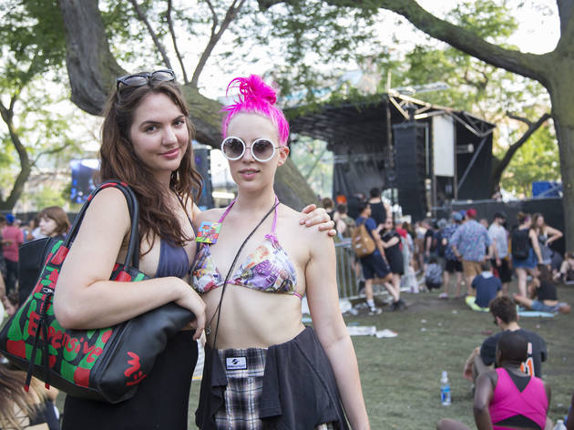 Attendees showed up prepared for a day of rain and music on Sunday at Pitchfork Music Festival, July 19, 2015.