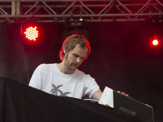 Todd Terje & the Olsens played to a sold out crowd under stormy skies on Sunday at Pitchfork Music Festival, July 19, 2015.
