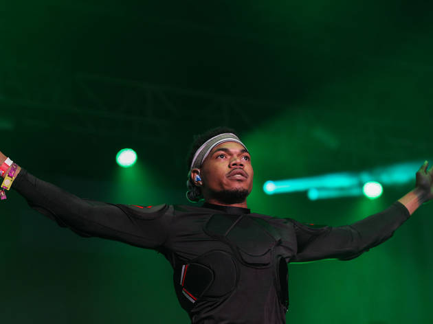 Chance The Rapper helped close out the weekend, playing to a sold out crowd on Sunday at Pitchfork Music Festival, July 19, 2015.