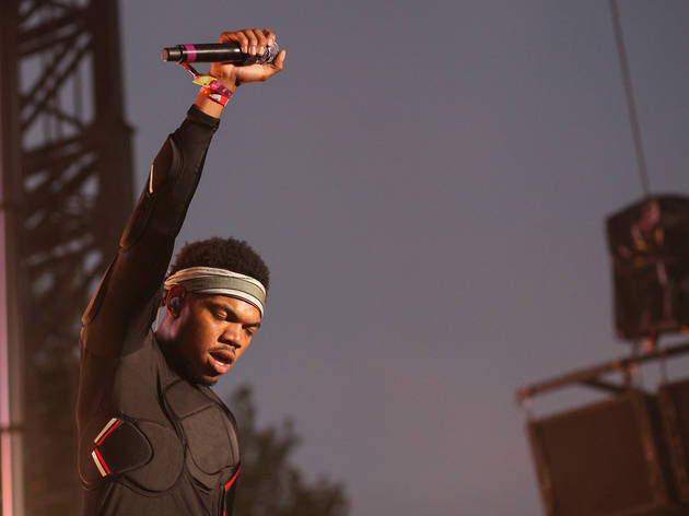 Chance The Rapper helped close out the weekend, playing to a sold out crowd on Sunday at Pitchfork Music Festival, July 19, 2015.