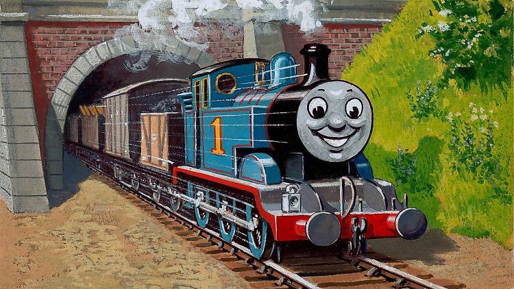 thomas the train painting