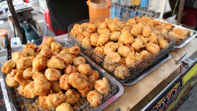 Fried durian