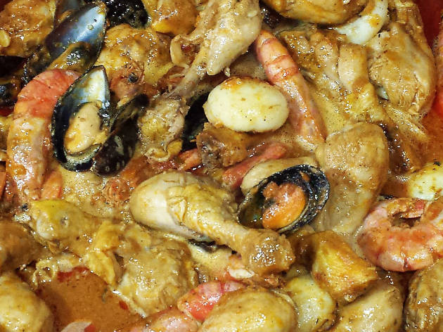 Pollo con cigalas Pollo con cigalas