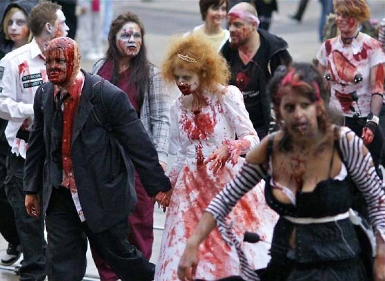 Halloween zombie walk