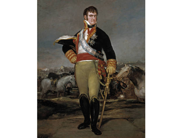 Fernando VII ante un campamento. Francisco de Goya Yo el rey.