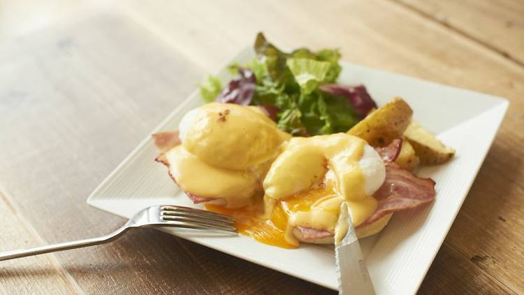 Start your day with eggs benedict