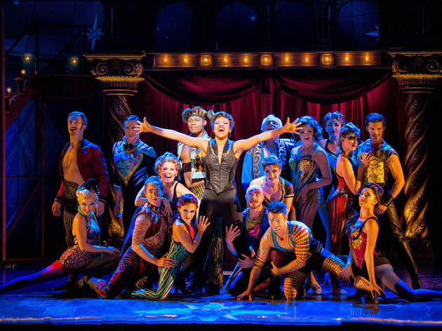 Pippin Sasha Allen, center, and the national touring cast of Pippin