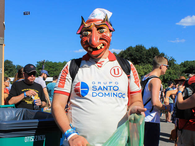 Thousands of attendees crowded into Grant Park to see bands during the first day of Lollapalooza on July 31, 2015.