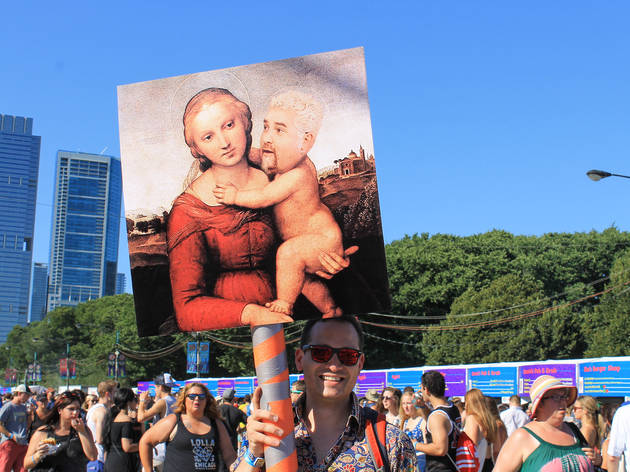Thousands of attendees crowded into Grant Park to see bands during the first day of Lollapalooza on July 31, 2015.