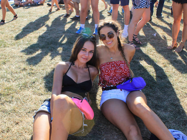 Thousands of attendees crowded into Grant Park to see bands during the first day of the Lollapalooza on July 31, 2015.
