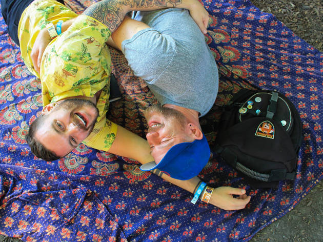 Thousands of attendees crowded into Grant Park to see bands during the first day of Lollapalooza on July 31, 2015.