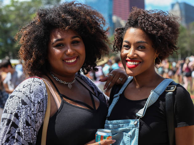 Thousands of attendees crowded into Grant Park to see bands during the first day of Lollapalooza on July 31, 2015.