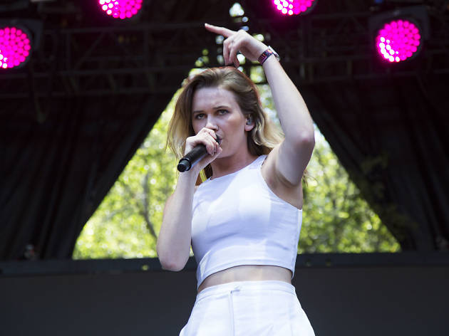 Broods played to an enthusiastic audience during the first day of Lollapalooza on July 31, 2015.
