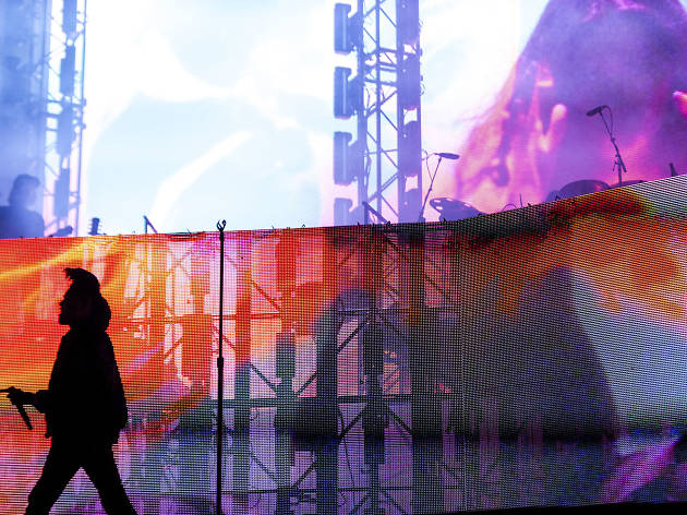 The Weeknd played to an enthusiastic audience during the first day of Lollapalooza on July 31, 2015.