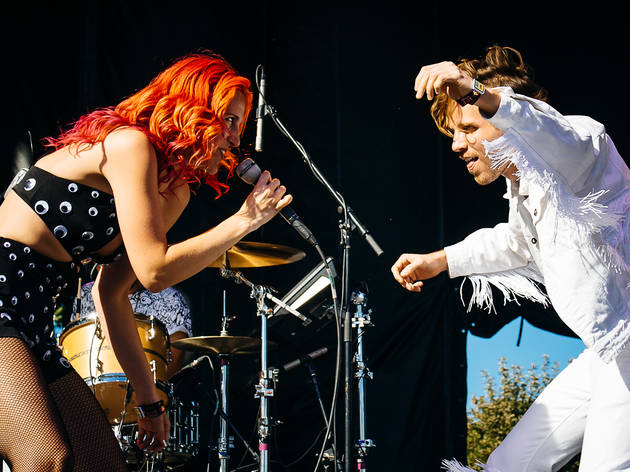 MS MR played to an enthusiastic audience during the first day of Lollapalooza on July 31, 2015.