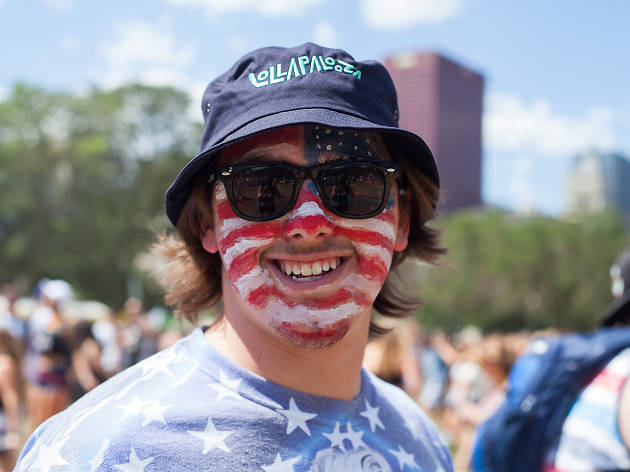 Thousands of attendees crowded into Grant Park to see bands during the first day of Lollapalooza on July 31, 2015.