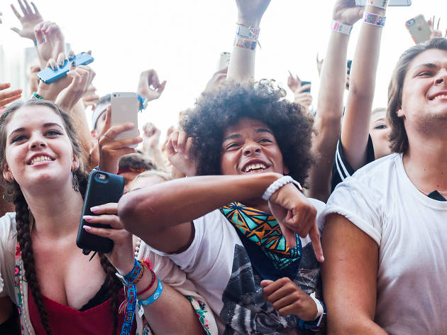 Grant Park was packed with music fans who came downtown for the second day of Lollapalooza on August 1, 2015.