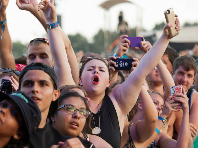 Grant Park was packed with music fans who came downtown for the second day of Lollapalooza on August 1, 2015.