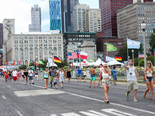 Grant Park was packed with music fans who came downtown for the second day of Lollapalooza on August 1, 2015.