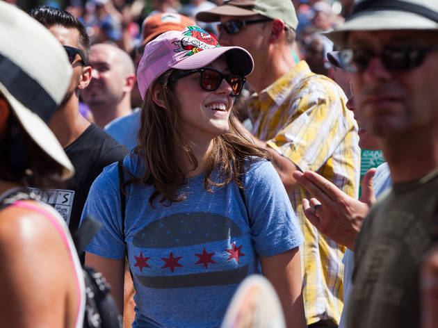 Grant Park was packed with music fans who came downtown for the second day of Lollapalooza on August 1, 2015.