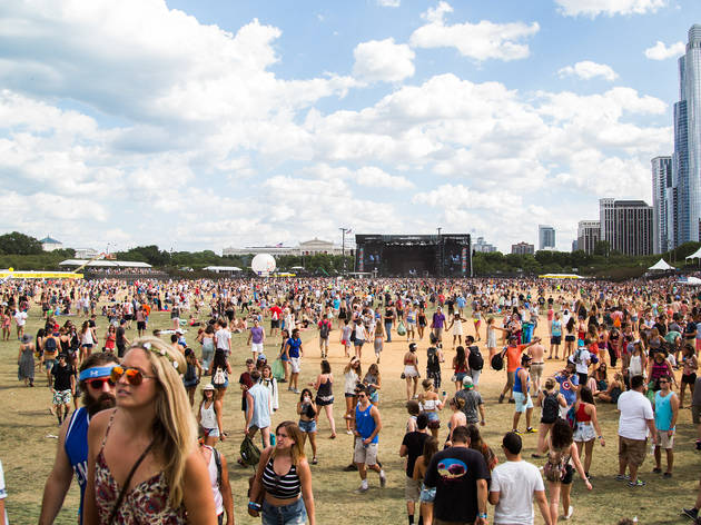 Grant Park was packed with music fans who came downtown for the second day of Lollapalooza on August 1, 2015.