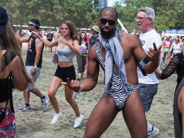 Grant Park was packed with music fans who came downtown for the second day of Lollapalooza on August 1, 2015.